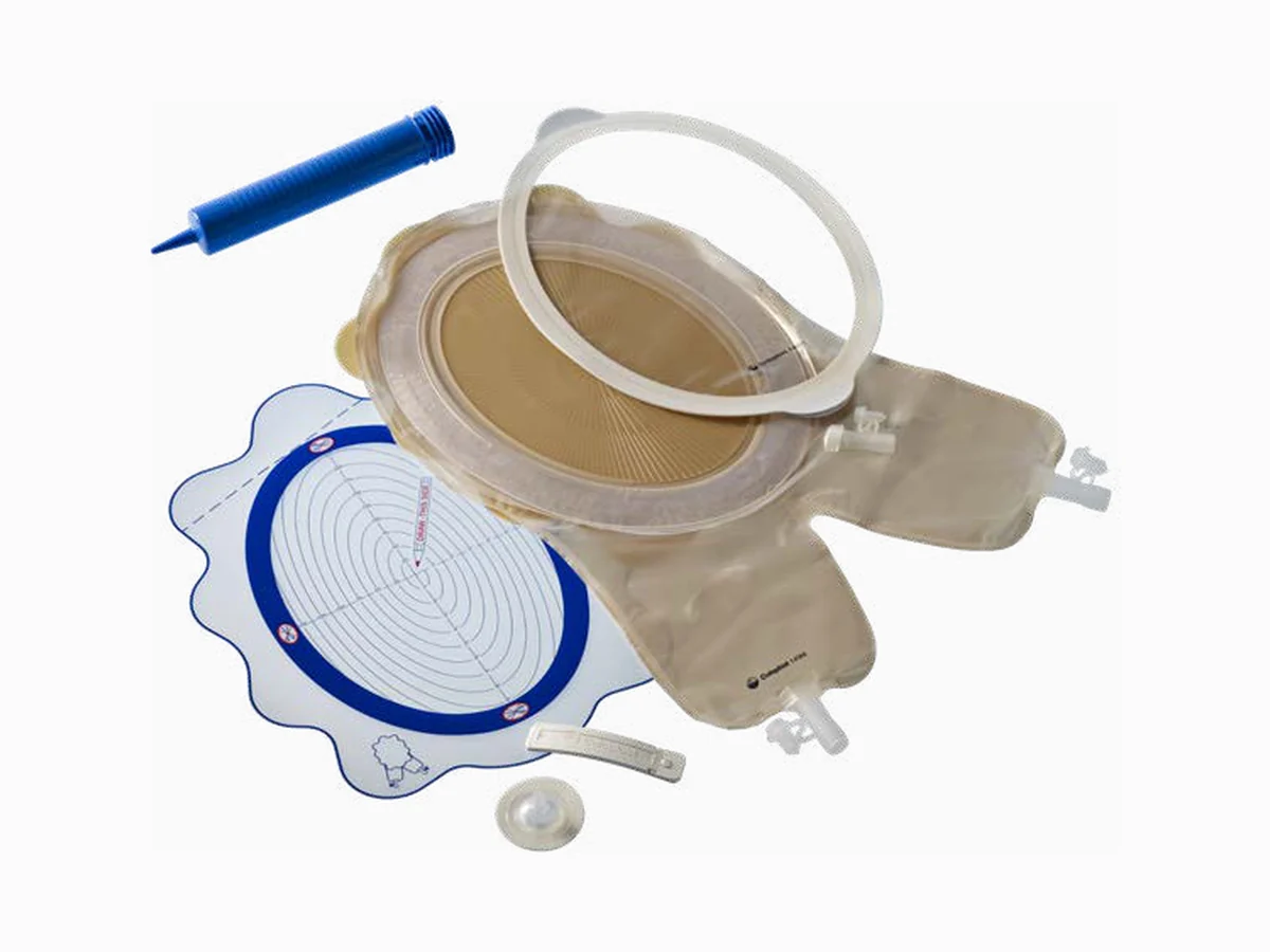Fístula Set de Coloplast con ventana, bomba y puerto de drenaje