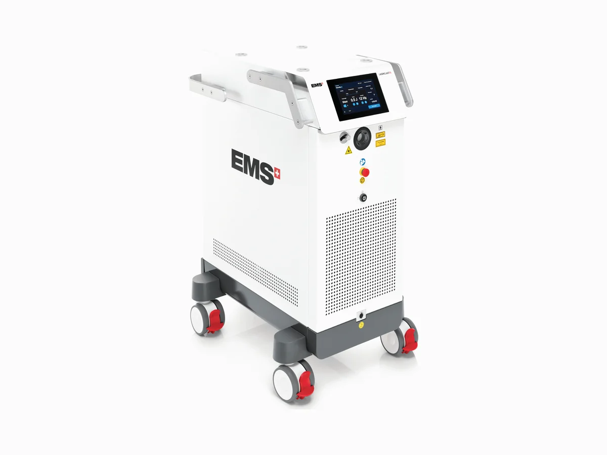 Láser LaserClast 35 de EMS, vista en perspectiva