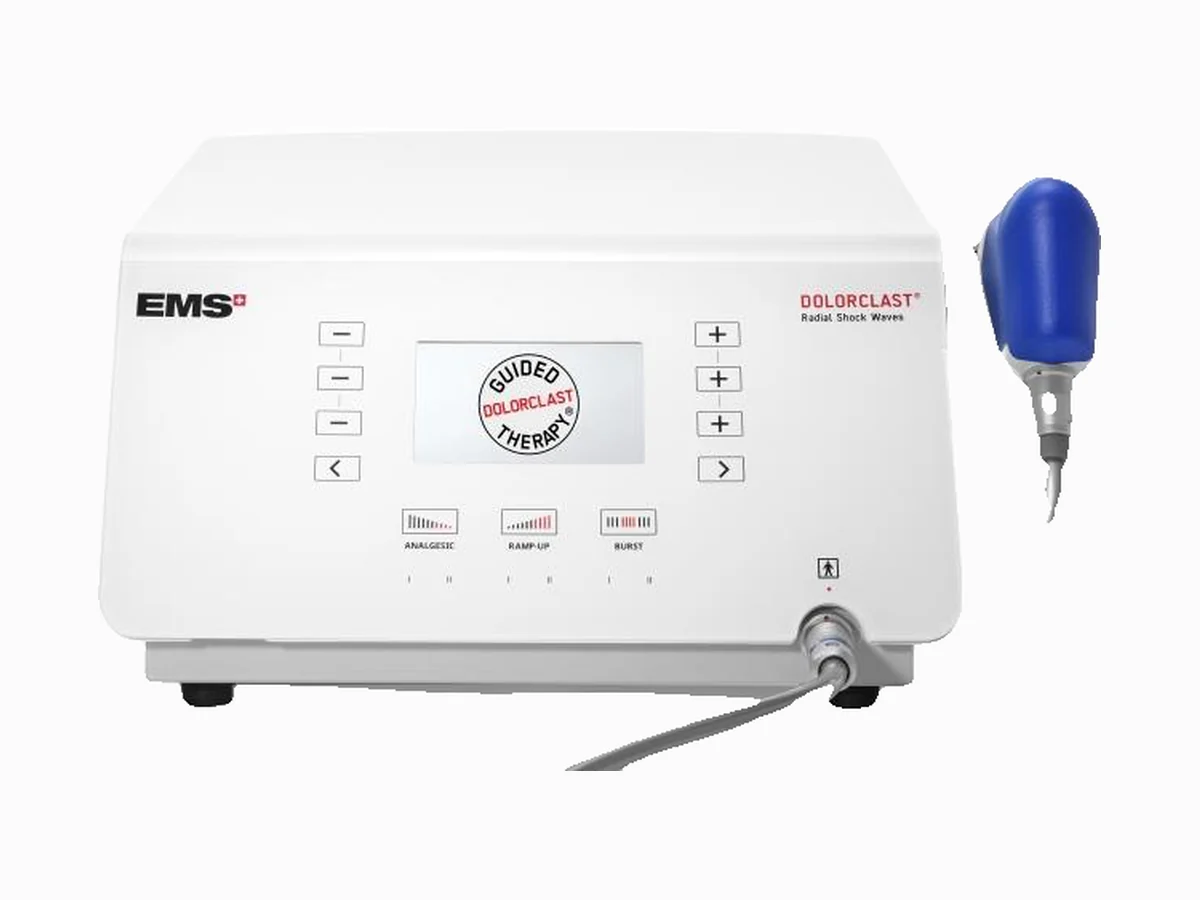 Consola Swiss DolorClast de ondas de choque radiales de EMS