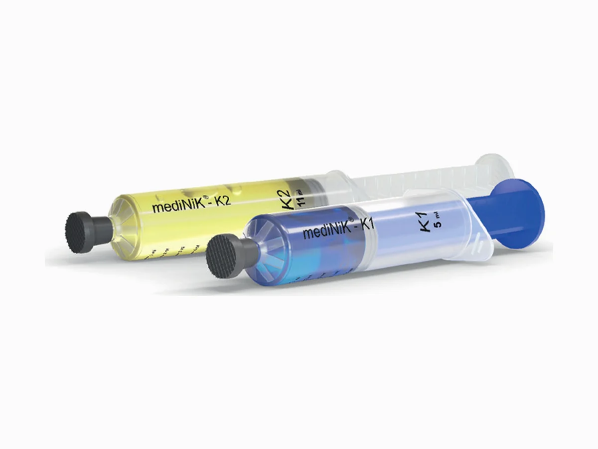 Jeringas K1 y K2 del hidrogel de dos componentes Medinik